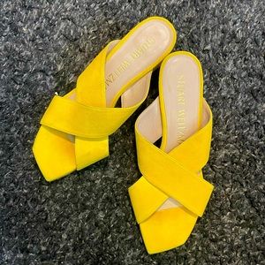 Yellow Stuart Weitzman Sandals